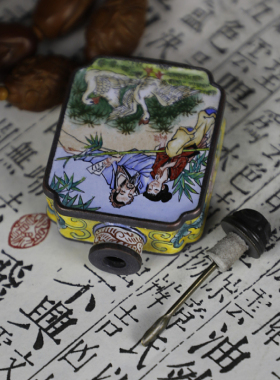 南路优品景泰蓝画珐琅鼻烟壶摆件