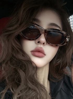 欧美猫眼豹纹级感女款太阳眼镜