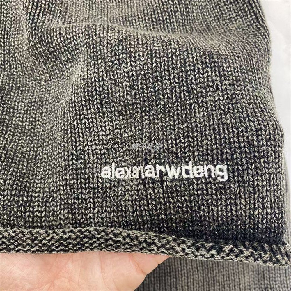 刺绣字母卷边男女网红秋季保暖薄重水洗休闲韩版棉线针织堆堆冷帽 - 图1