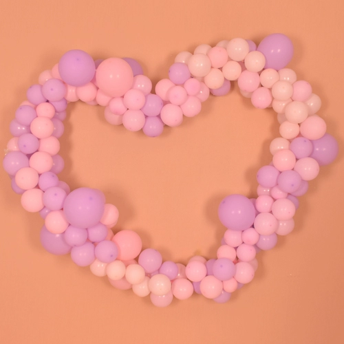 Воздушный шар, прозрачная цепочка, латексное вечернее платье, 5м