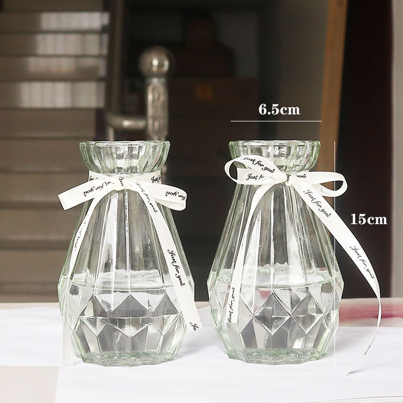 创意鲜花插花玻璃花瓶干花装饰花器摆件小清新透明水培富贵竹家居,淘宝优惠券,粉丝福利购,淘宝优惠卷