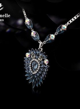 法国欧美耳环水晶项链