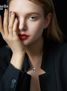 法国Eternelle时髦甜酷项链2025年新款轻奢高级感小熊吊坠锁骨链