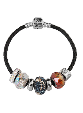 Eternelle法国永恒潘多风格手链S925银皮手环DIY手镯串珠送女友