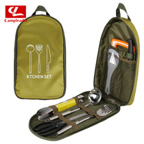 Outdoor cookware suit Eight sets of cookware suit Wild Cooking portable camping equipment Stainless Steel Containing picnic