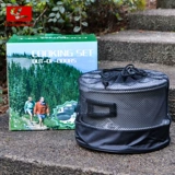 Подлинная доставка на открытые казарманные казармы 4-5 человек набор для скорталоварной плита комбинированная плита.