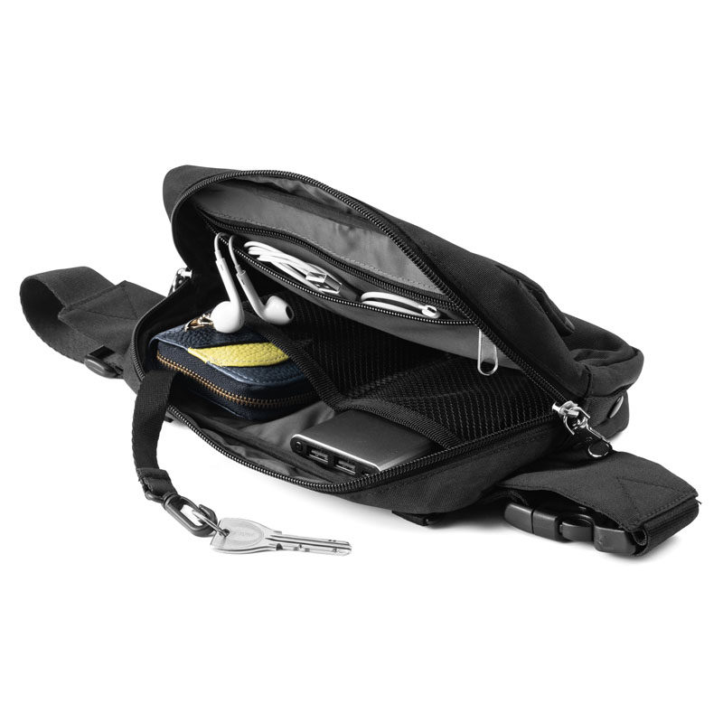 日本SANWA腰包胸包潮女百搭斜挎包男时尚休闲多功能手机包纯色,淘宝优惠券,粉丝福利购,淘宝优惠卷