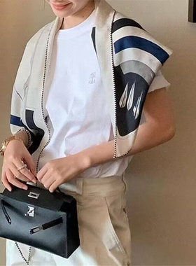 春秋冬手工卷边欧美女围巾