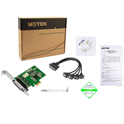 宇泰PCI-E转4口RS232多串口卡COM口电脑串口扩展卡工业级 UT-784 - 图3