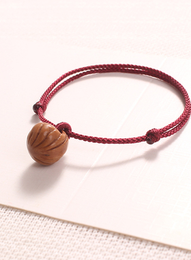 朱砂细红绳手链桃篮手绳尺寸可选