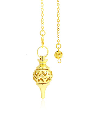 铜制金属镂空圆球灵摆吊坠挂件 复古灵气瑜伽饰品 欧美跨境