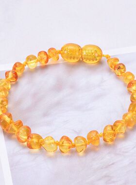 波罗的海天然琥珀宝宝手链婴幼儿