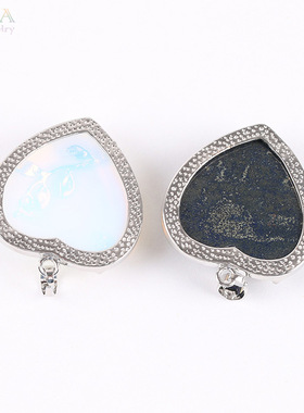 天然玫瑰吊坠绿东陵项链紫色水晶