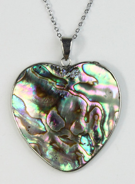 小众新款上市水滴贝壳拼接复古鲍鱼贝吊坠项链wish跨境饰品