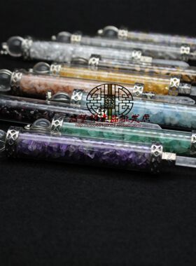 碎石许愿瓶水晶工艺品