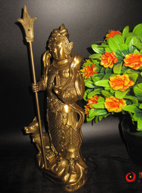 纯铜杨戬二郎真君风水佛像包邮