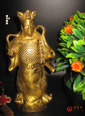 李靖神像风水纯铜托塔天王包邮