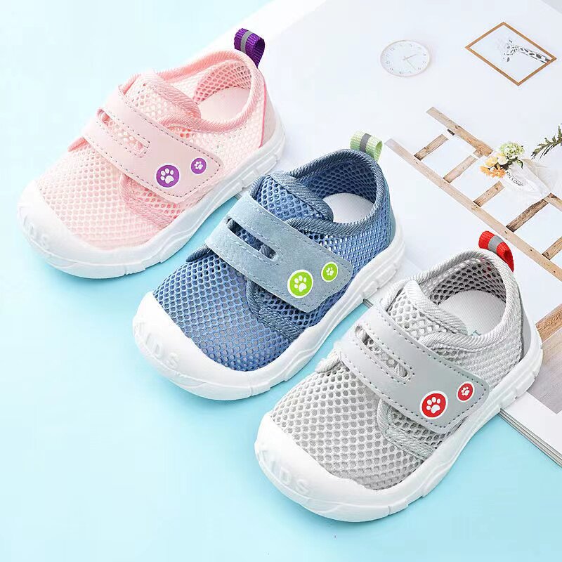 学步鞋女宝宝凉鞋夏季婴儿鞋子防滑软底1-3岁2春秋透气网鞋男不掉