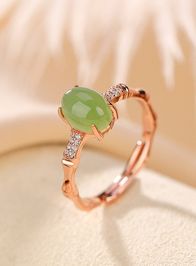 和田碧玉戒指本月新品限时优惠