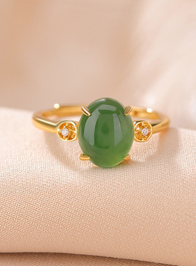 和田碧玉戒指本月新品限时优惠