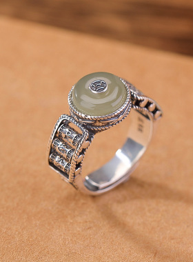 本月新品限时优惠和田玉戒指女