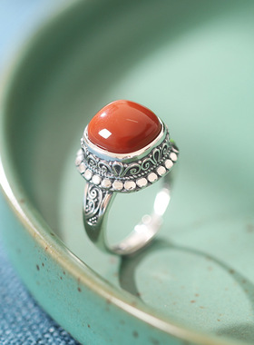 女南红旺财戒指新品限时优惠