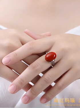 新中式国风潮戒指纯银女轻奢小众