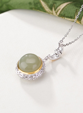 本月新品限时优惠和田玉项链女