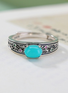 本月新品限时优惠绿松石戒指女