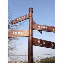 Scenic wood grain direction signs directional signs Directional Signs Universal Guide Cards Finger road signs Multi-guide Horizon Signs signposts