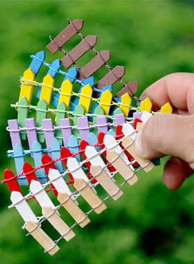 微景观木质多肉盆栽栅栏生态瓶