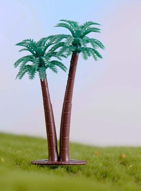 生态瓶植物摄影塑料椰子树小摆件