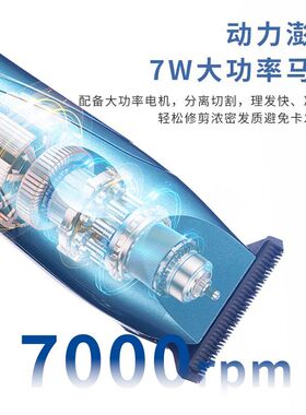 雷利斯油头雕刻电推剪家用自助剃光头专用神器剃头发廊专业理发器