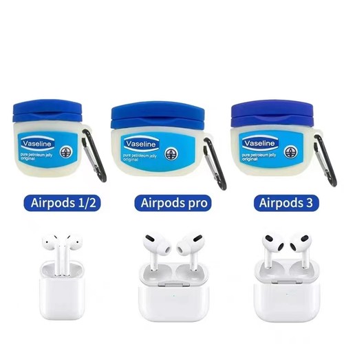 3件19.9元任选趣味创意凡士林AirPods123代耳机套Pro2苹果无线蓝牙保护壳5个性女三四五代防摔硅胶软盒1/2潮-图3