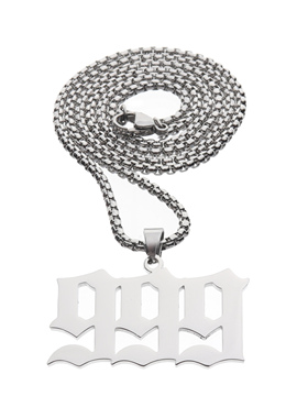 Juice WRLD 999 old necklace欧美男女嘻哈个性吊坠项链