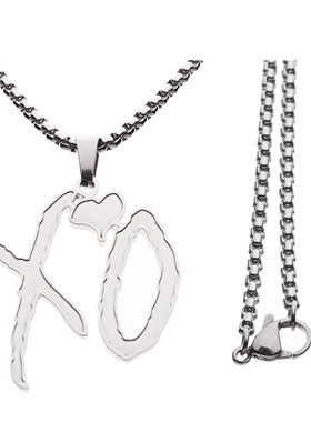 The Weeknd XO Drake necklace 嘻哈个性情侣吊坠项链
