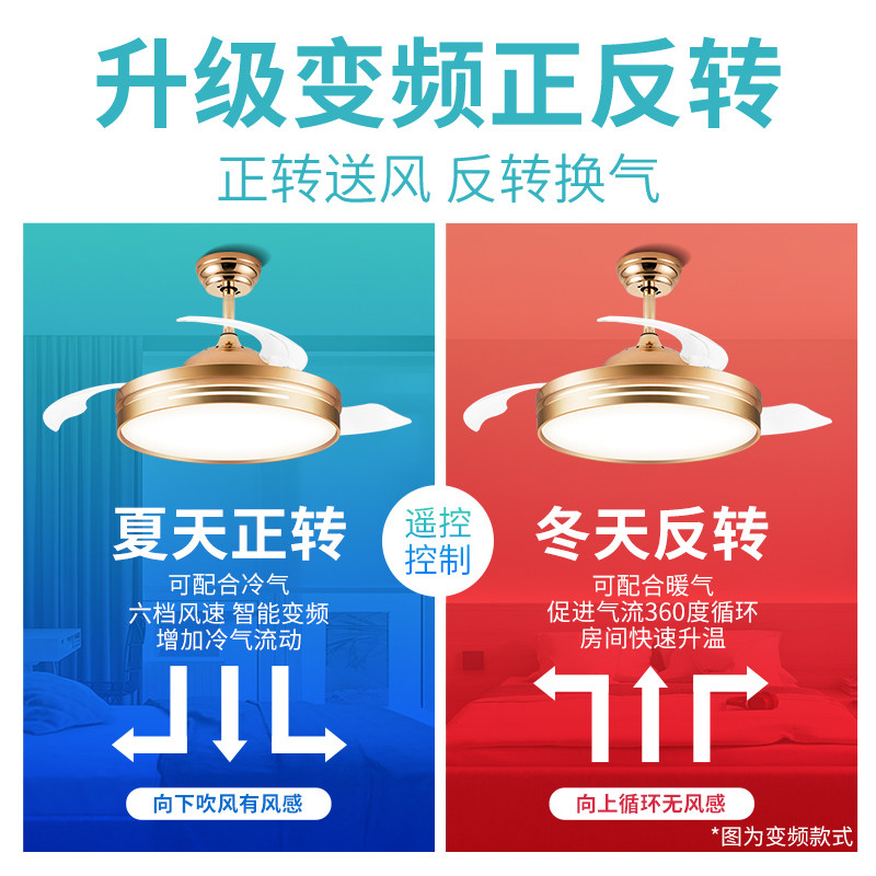 奥克斯风扇灯餐厅家用客厅卧室扇 美升电器吊扇