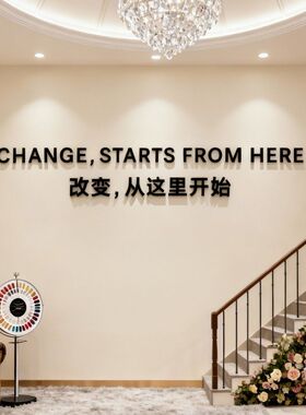 美甲店文字理发店服装店装饰墙面贴纸医美健身房普拉提瑜伽馆纹绣