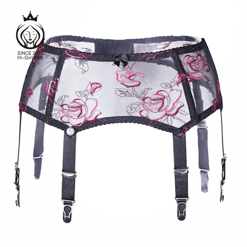 美袜馆 中国风1D刺绣网纱罗口长筒袜美腿脚型过膝高筒吊袜带高档,淘宝优惠券,粉丝福利购,淘宝优惠卷