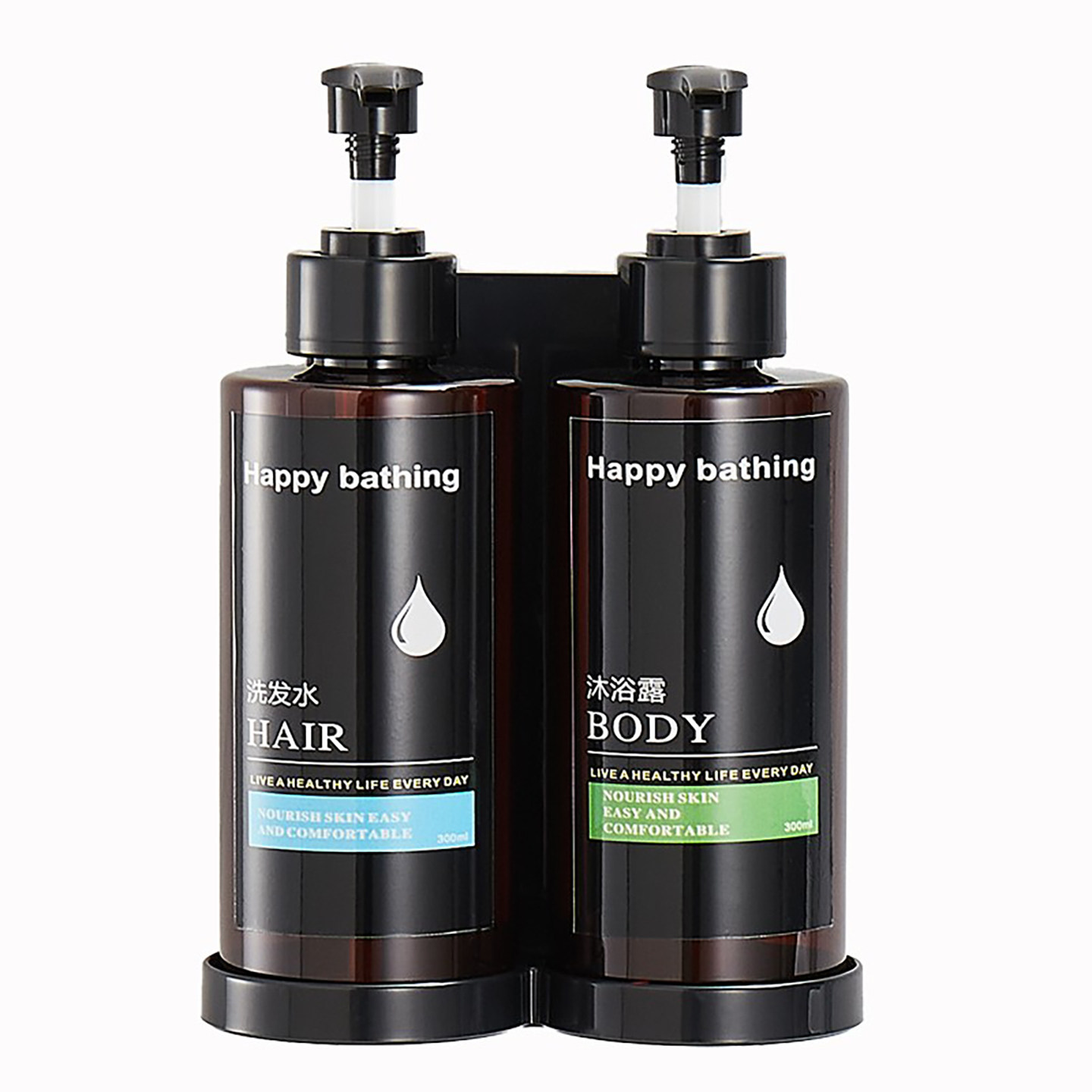 卫生间壁挂式皂液器酒店浴室免打孔沐浴露按压盒挂墙洗手液按压瓶,淘宝优惠券,粉丝福利购,淘宝优惠卷