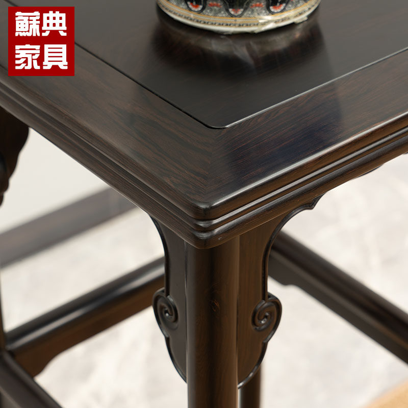 苏典宋式家具紫光檀花架听琴图花几明式香几中式置物架盆景架