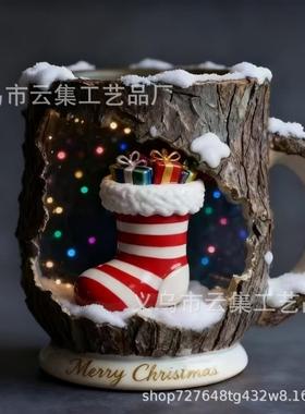 跨境2025新款创意树脂工艺品万圣节礼品杯创意礼品节日礼品