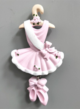 新款卡通可爱芭蕾舞创意立体树脂磁性冰箱贴旅游纪念品厂家