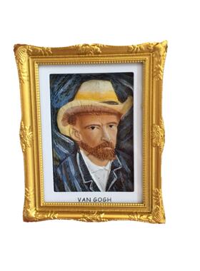 精品树脂冰箱贴桌面摆件世界旅游纪念品 梵高世界名画星空 向日葵