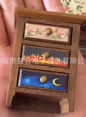 跨境新Feyre Archeron Chest of Drawers Dollhouse抽屉柜娃娃屋