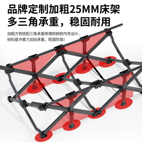 午憩宝新款折叠床午休办公室午睡神器家用简易陪护小床便携行军床 - 图2