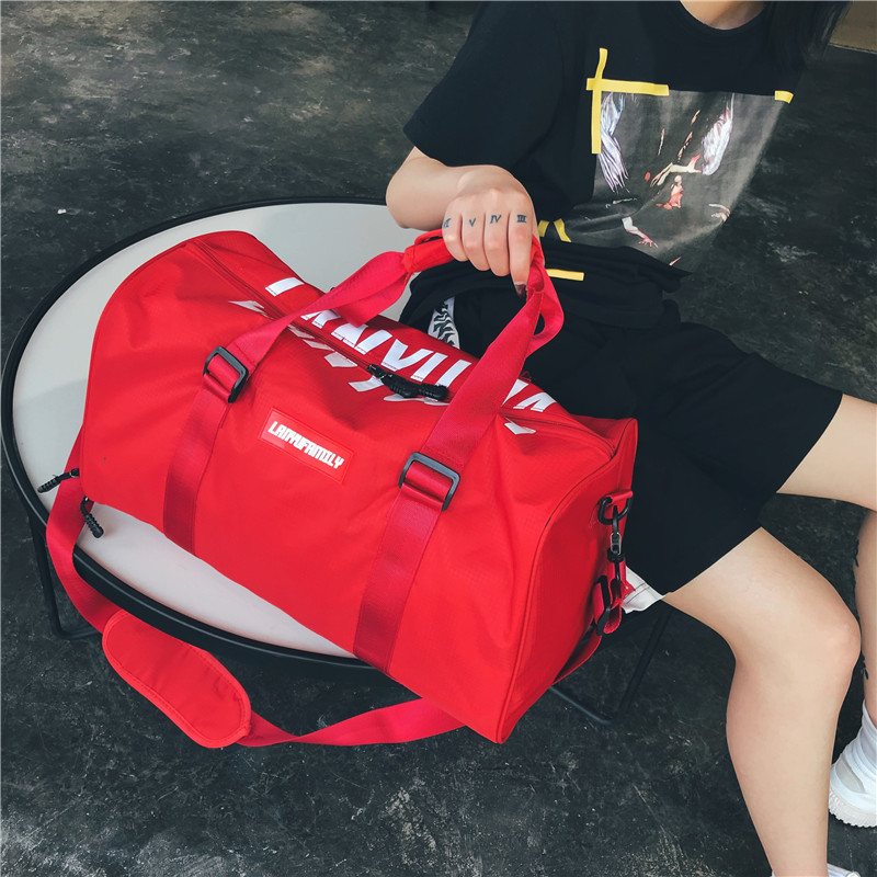 健身包女加鞋位男运动手提包韩版短途旅行包大容量防水轻便行李包