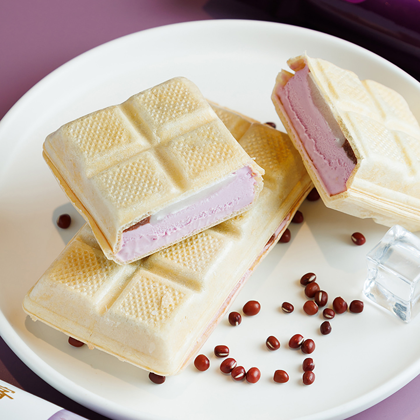 2026新品5支 五常大米方糕冰淇淋艾冰客红豆草莓糯米威化雪糕批发,淘宝优惠券,粉丝福利购,淘宝优惠卷