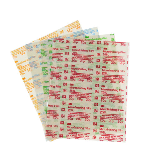 3M268L背胶透明研磨砂纸氧化铝薄膜自粘砂纸9u-100U打磨精密抛光 - 图2