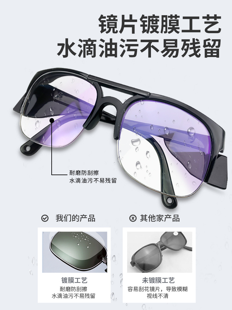 电焊眼镜劳保男平光防紫外线烧电焊防打眼防强光玻璃眼镜焊工专用 - 图2